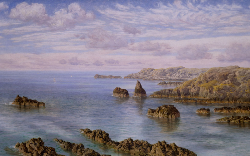 31 Southern Coast of Guernsey, 1875 By John Brett.