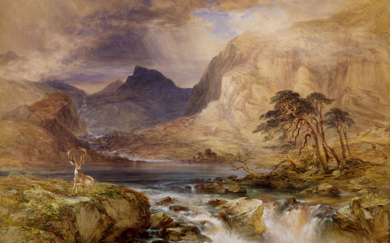 8 Near Brodick, Isle Of Arran, Scotland, 1849-1851 by William Andrews Nesfield.