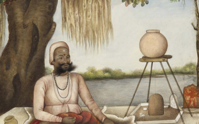 18 Tribes and Castes of India. 'Sannyasi’ a Saiva mendicant. Circa 1825 British Library