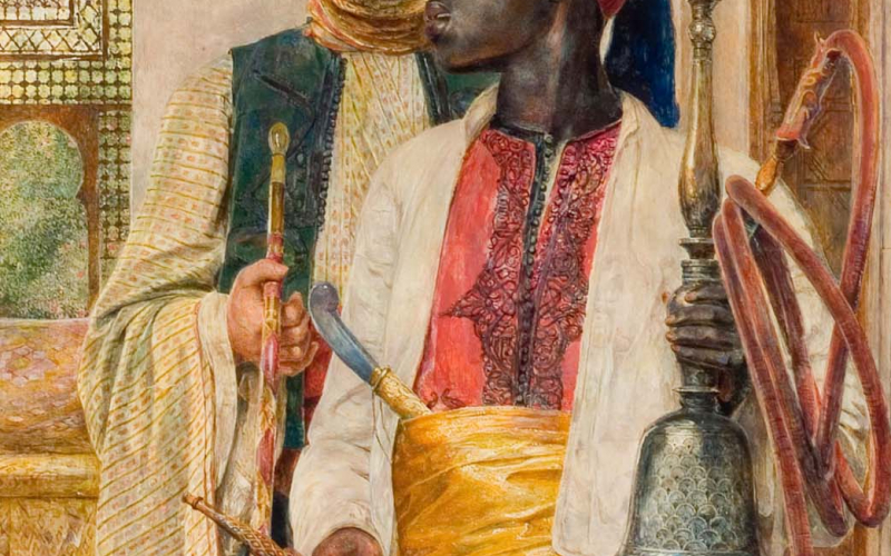 20 The Pipe Bearer, 1856. Artist John Frederick Lewis