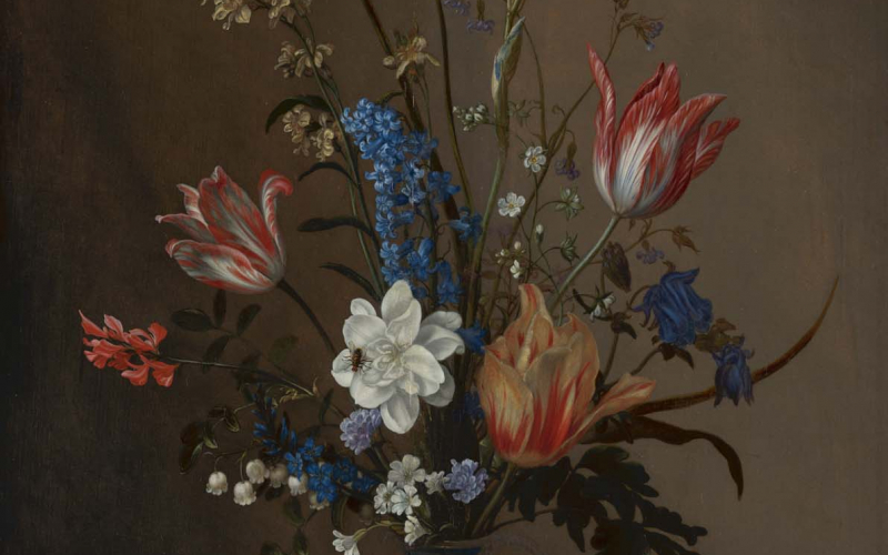 31 Flowers in a Wan-Li Vase, with Shells. Creator Balthasar van der Ast. Date 1640-1650