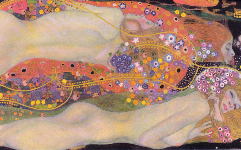 48 Water Serpents II (1907) Gustav Klimt (Austrian, 1862-1918)